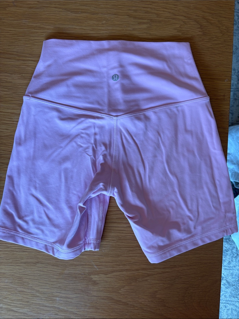 lululemon athletica Soft Pink High-Waist Bike Shorts